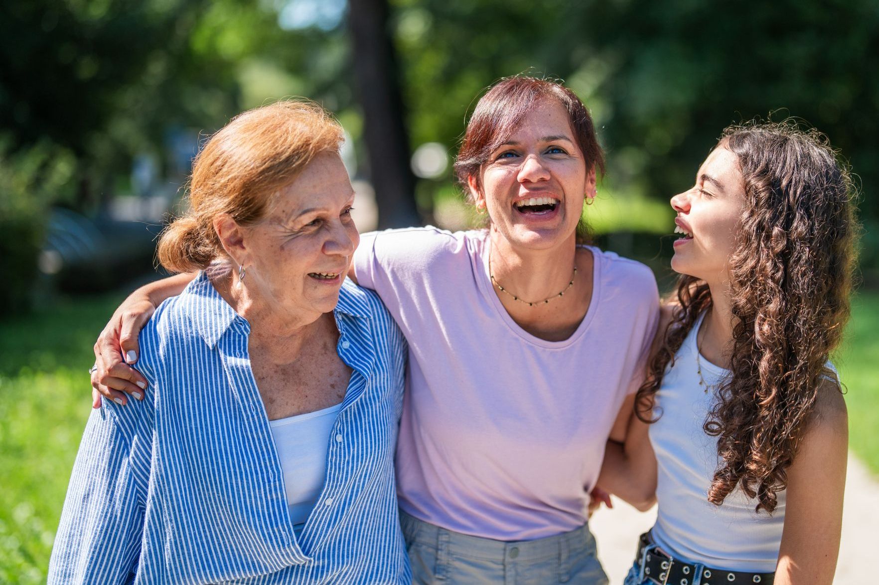 multigenerational family that is happy to have found a therapy provider